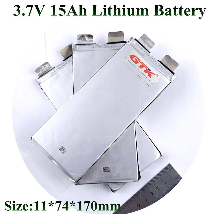 20pcs 3.7v 15Ah Lithium lipo polymer cell 1174170 3.7v 16Ah 17ah for diy battery pack power tool bank 60v 72v battery 12v 15ah (8)
