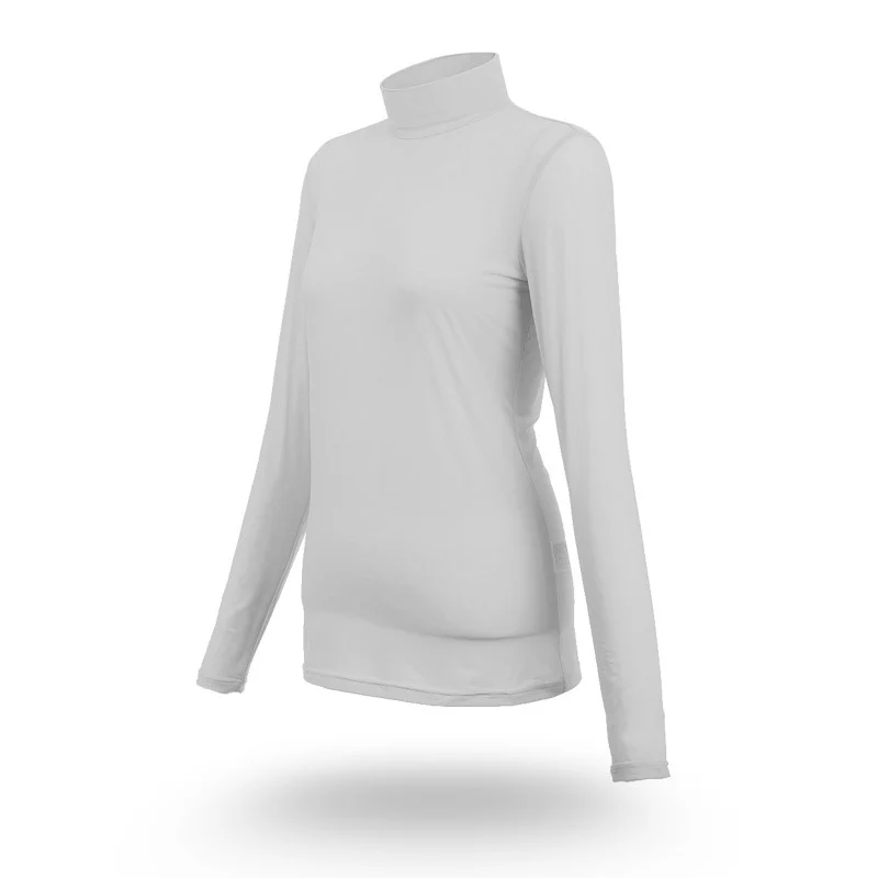 PGM женская спортивная одежда с длинными рукавами для гольфа женская одежда футболка Солнцезащитная УФ дышащая нейлоновая одежда уличная Женская одежда для гольфа - Color: Gray