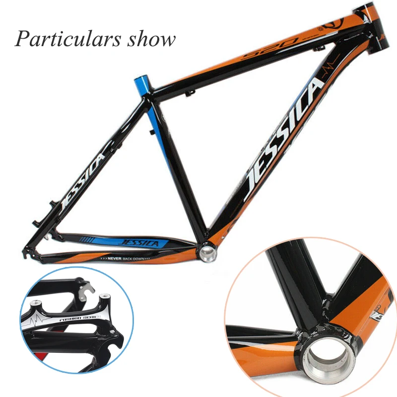 Рама для горного велосипеда JESSICA 16/17 ''26er из алюминиевого сплава MTB велосипедная Рама в комплекте Surper Light 44-56 мм велосипедная рама гарнитура Рама для горного велосипеда JESSICA 16/17 ''26er из алюминиевого сплава MTB велосипедная Рама в комплекте Surper Light 44-56 мм велосипедная рама гарнитура