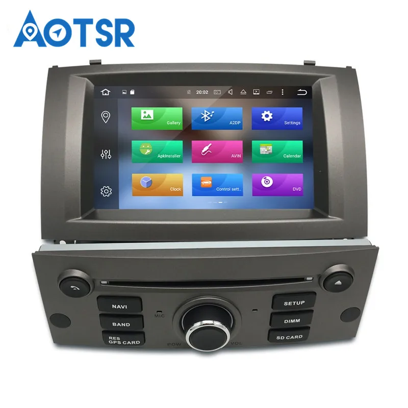 Best Germany Stock newest Android 8.1 Car DVD 1 Din Auto Radio For PEUGEOT 407 2004-2010 7" IPS Stereo GPS Navigation tape recorder 21