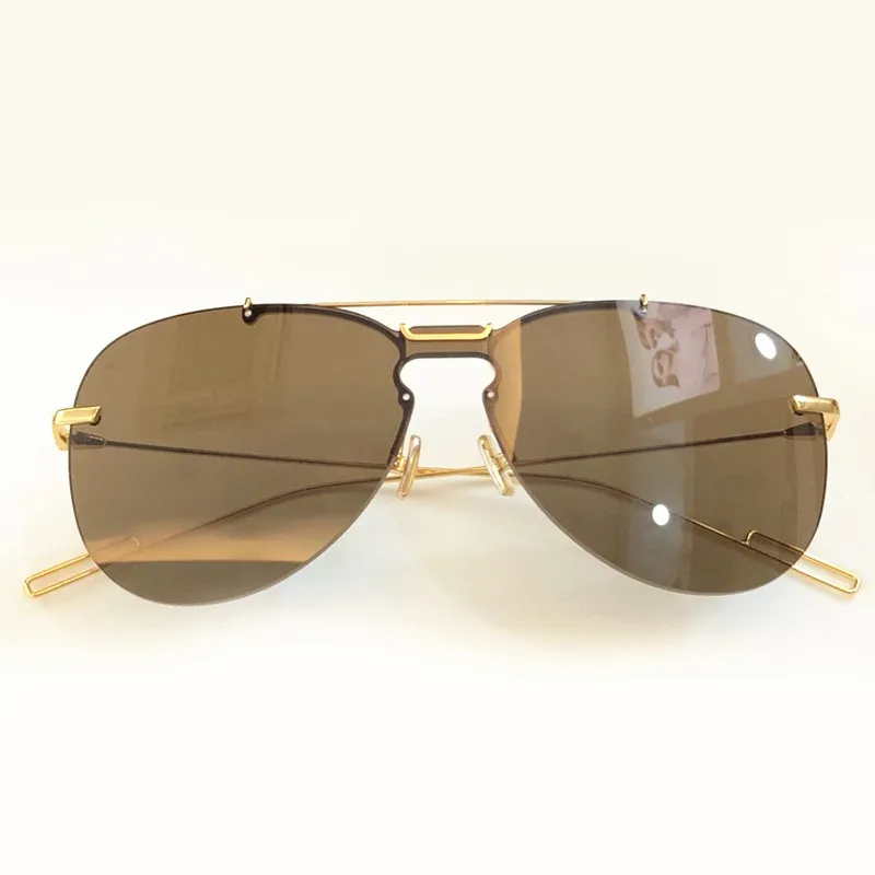 2 Mode 1 Feminino no 5 no Metall Frauen 4 no Sol Für Shades Pilot Sonnenbrille Uv400 Objektiv Gläser No Rahmen Oculos Randlose no Harz 3 De Herren RarqARwUx