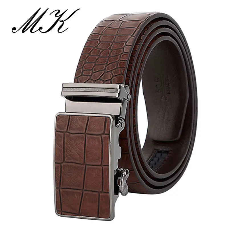 Maikun Men's Automatic Belts For Men Leather Belt For Business Casual