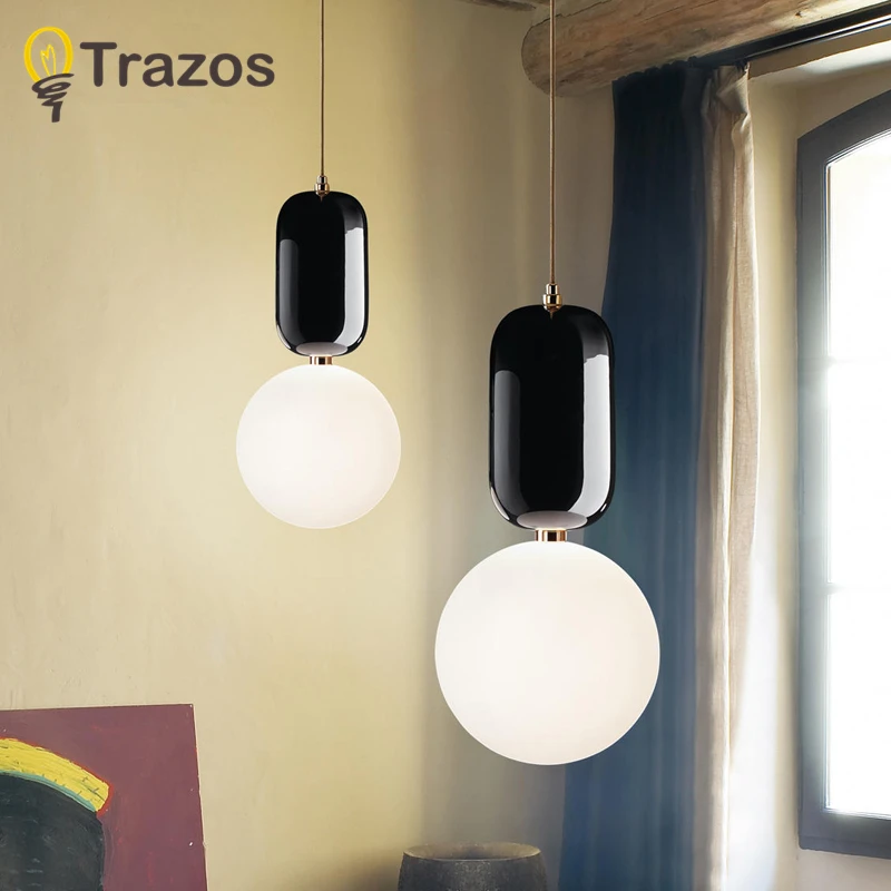 TRAZOS новый современный светодиодный подвесной светильник s E27 Круглый белый