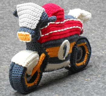 

amigurumi moto rattle toy