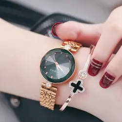 Мода 2019 г. Guou для женщин Повседневное Красочные Нержавеющая сталь Женские Подарочные часы Роскошный изысканный часы Reloj Mujer Relogio Feminino