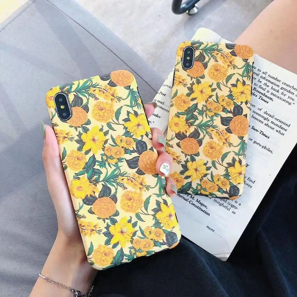

Retro Flower Paint Phone Case For Huawei P30 Lite P20 Pro Honor V20 Soft Silicone TPU Coque For huawei P30 Mate 20 Pro Nova4