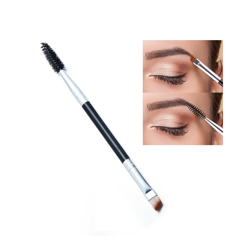 فرش للماكياج الحاجب فرشاة + الحاجب مشط Spoolie فرشاة الحاجب ماكياج فرش الجمال أساسيات مزج العين