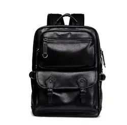 071217 мужской модный новый рюкзак с двойным плечом Студенческая школьная сумка для книг