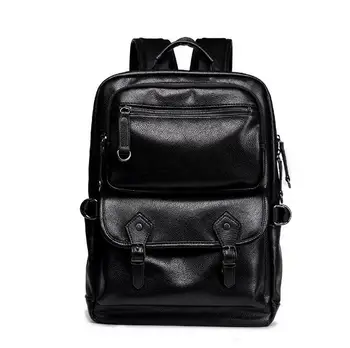 

071217 men fashion new backpack double shoulder student school book bag