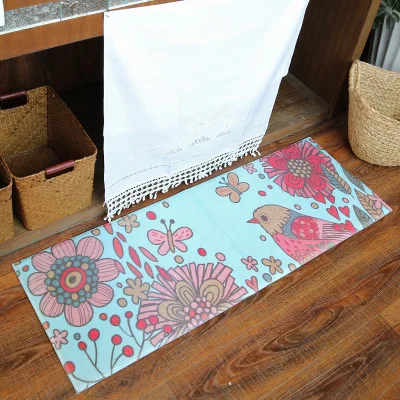 Rabbit Flowers Printed Kitchen Mat Anti Slip Area Rugs Living Room Balcony Bathroom Carpet Set Doormat Bath Mats Bedside Rugs Bedside Rug Kitchen Matbathroom Carpet Set Aliexpress