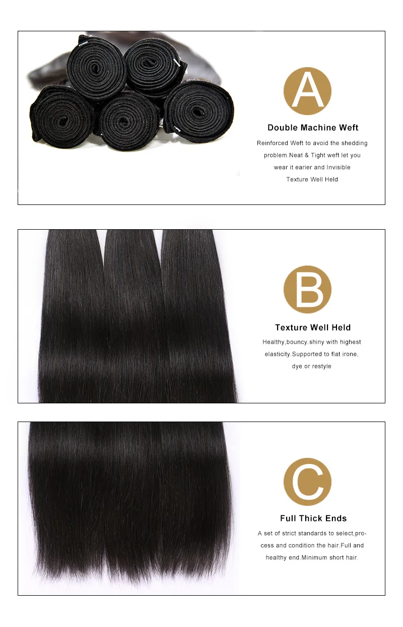 Onda do Corpo do Cabelo Humano de Remy do Brasileiro do Cabelo 3 Pacotes Negócio Extensões de Cabelo Tece Cor Natural Preto Tecer Dupla Trama para Gilrs 3 China weft human hair Suppliers