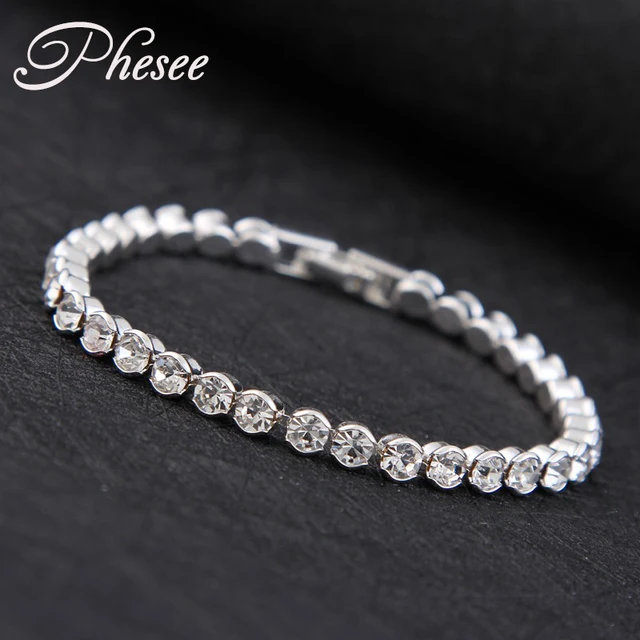 New Design High quality Silver Plated Fashion charm Shiny Austria