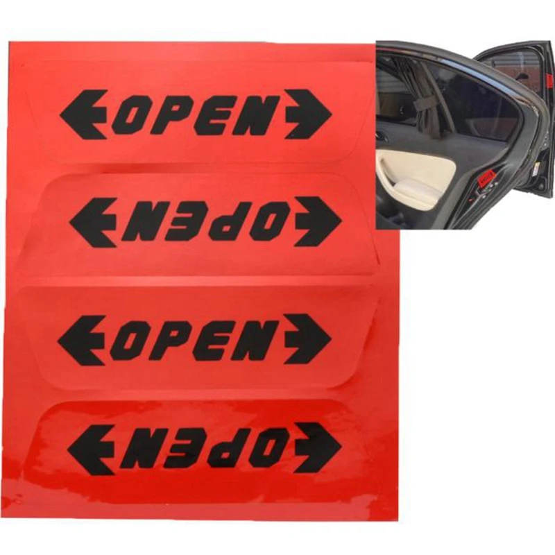 

The new high-quality car sticker reflective car did not turn on the warning safety tips decals@11122