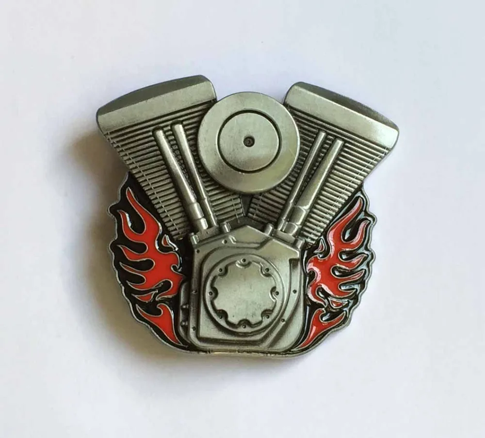 

Red Engine Motorcycle Belt Buckle for 4cm wideth belt with continous stock
