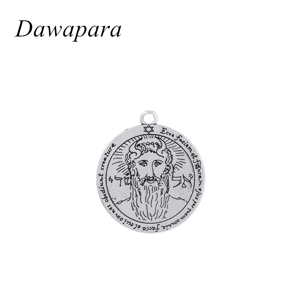 

Dawapara Pentacle of the Sun Amulet and Talisman Necklaces & Pendants Antique Silver Men Vintage Charms for Jewelry Making