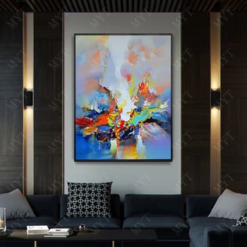 

Free delivery of newly designed canvas 100% hand-painted abstract color fast wall art without frame canvas.