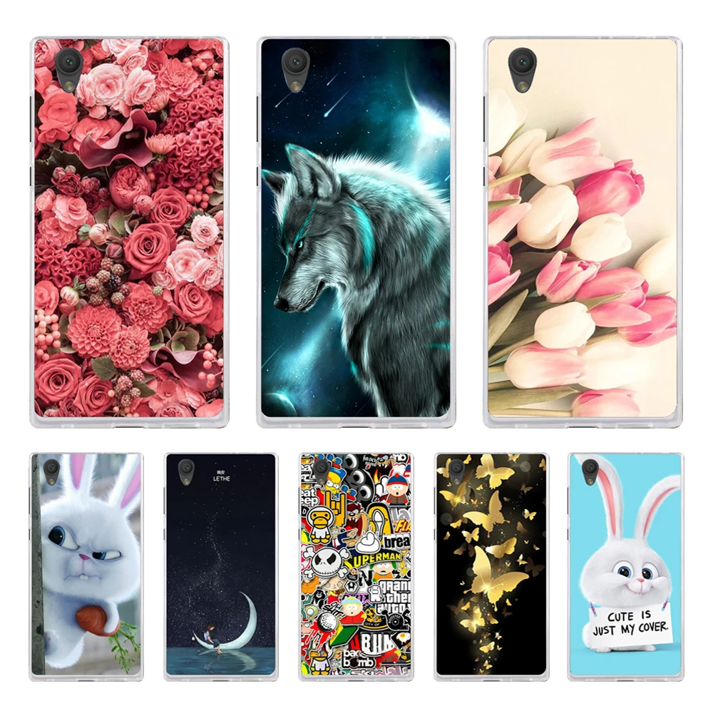 

For Sony Xperia L1 Case Cover 3D Cute Flower Bag For Sony Xperia L1 G3311 G3312 G3313 Case Soft Silicone For Sony L1 Phone Cases