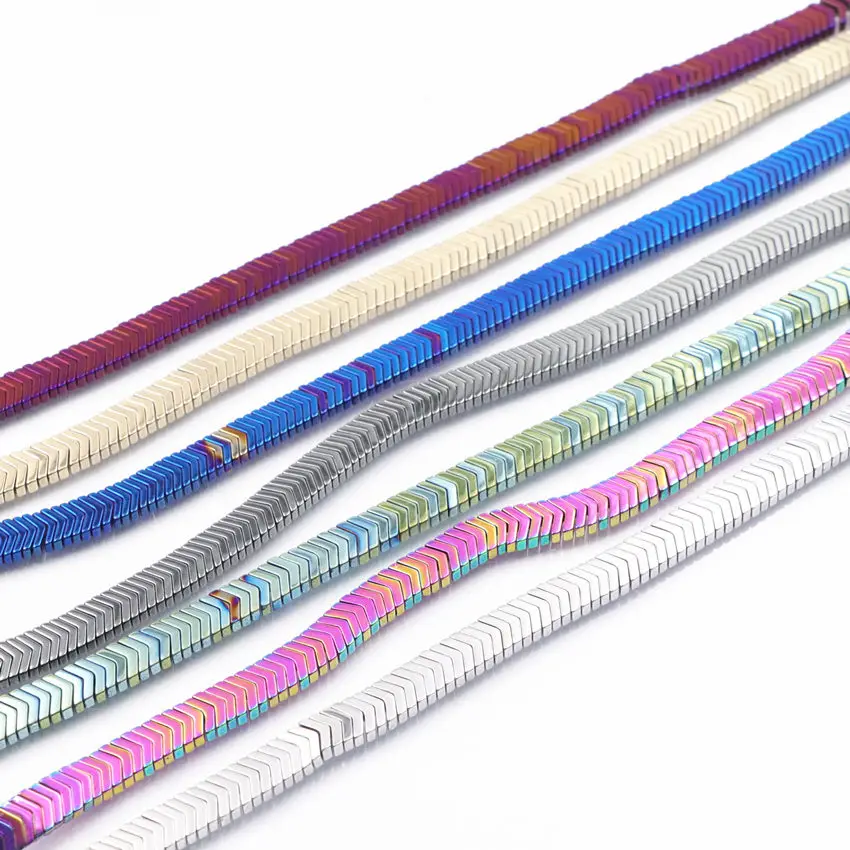 DIY Accessories Natural Stone Colors Hematite Loose Beads 2x6mm Wholesale 150 Grains/pack Spacers for Jewelry Making Crafts A685 | Украшения