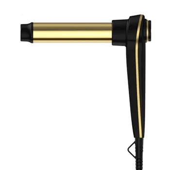 

T-shape Hair Curling Iron Gold Curler Wet Dry Dual-use Perm Twist Flashy Curl Hair Tools Professional Electric Hot Wand Curling