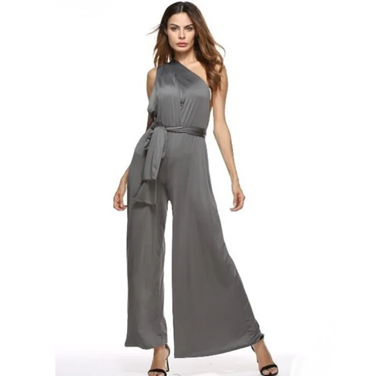 

Women Jumpsuit Adjustable Strap Summer Fashion Vacation Overalls Backless Sexy Female Sleeveless Wide Leg Loose Casual Clothing