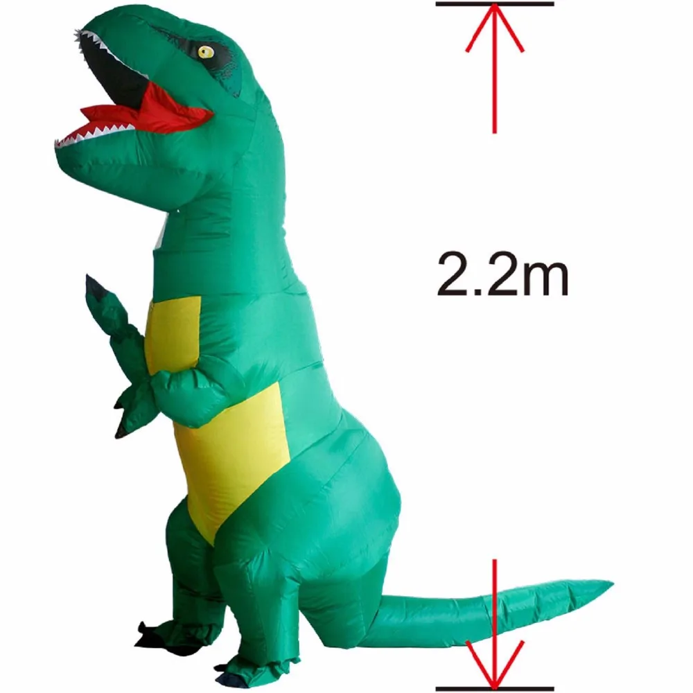 T REX Costume inflatable dinosaur costume For Anime Expo traje de dinosaurio inflable Green