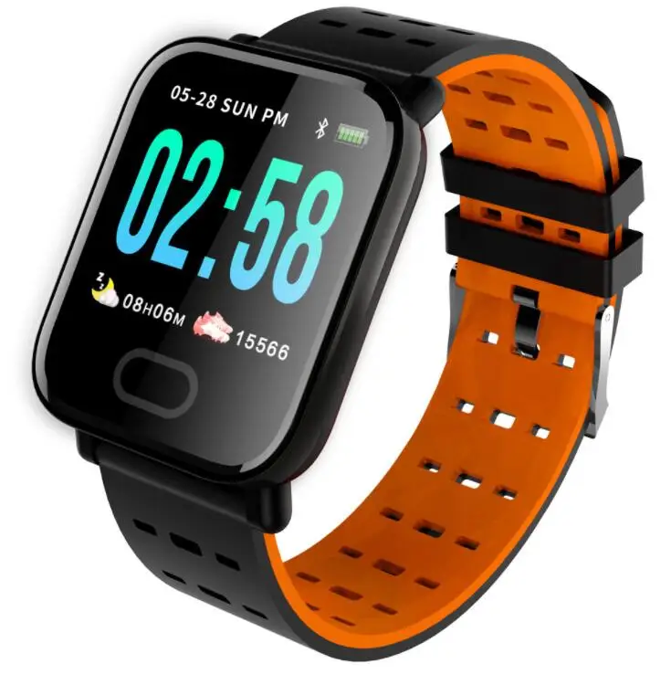 

A6 1.3 inch color screen M20 heart rate blood pressure sleep monitoring IP67 waterproof running sports smart watch bracelet