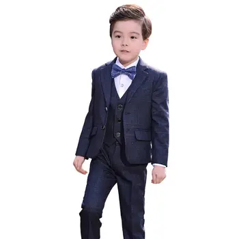 

Boys 5 Piece Vest + Pants + Shirt + Bow Tie + Coats Suit Kids Prom Formal Suits Weddings Costume Boys Mariage Clothes Set G182