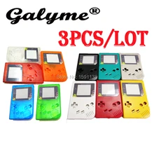 3 шт./лот многоцветный Pika Мультфильм экран Объектив Замена пластиковый корпус Оболочка Чехол подходит для Nintendo dgameboy GBO DMG консоли