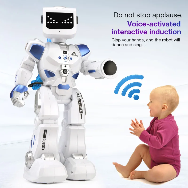 

Robot Hydro Hybrid Remote Control Dance Voice Control Dialog Programming Energy Saving Mechanical Educational Child Girl Boy Toy