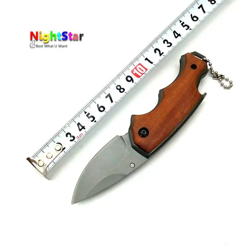 

Practical Portable Fixed knives Hunting Tactics Outdoor Survival Rescue Folding Knife Handmade Warfare EDC Tools Wooden handle