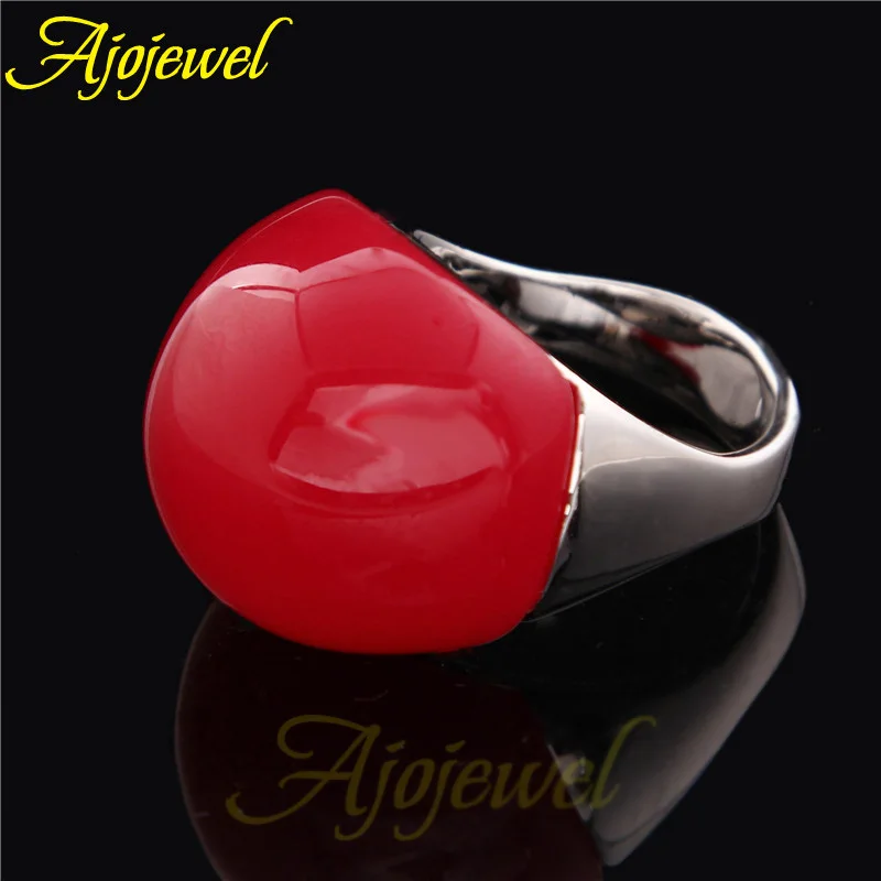 Finger Ring Size7-10 Semi-Precious Stone for Female opal