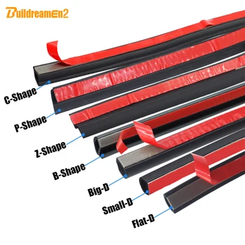 

Buildreamen2 Car Weather Strip Car Styling Door Trunk Hood Seal Strip Noise Control For Volkswagen EOS Bora Sagitar FOX Golf