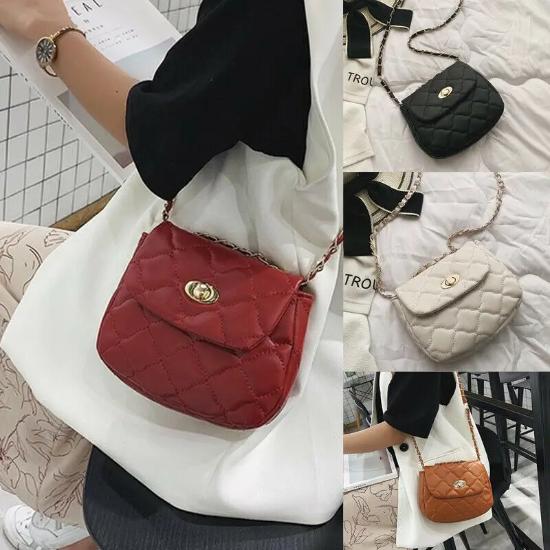 

New Women girl Fashion Diamond Lattice Pattern Handbag Bags Purse Shoulder Handbags Tote Messenger Satchel Bag Crossbody Bags