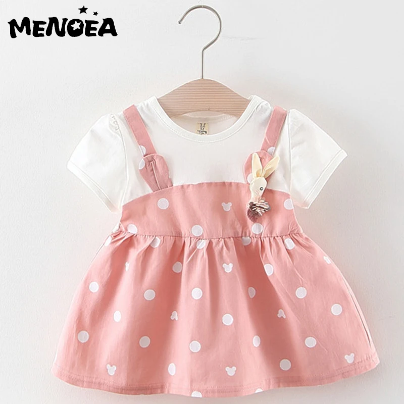 

Menoea Baby Dresses Summer Girls Dress Cotton Children Dresses Polka Dot Princess Costume for Girls Fashion Baby Girls Clothes