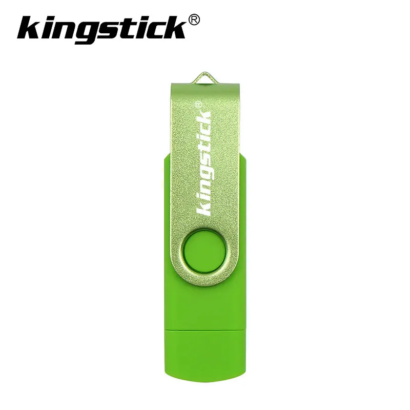 Kingstick красочные декоративный светильник в виде крутящегося OTG флеш-накопитель Usb флеш-накопитель 8 Гб оперативной памяти, 16 Гб встроенной памяти, 32 ГБ, 64 ГБ, 128 ГБ флэш-памяти USB 2,0 карта памяти, Флеш накопитель - Цвет: green