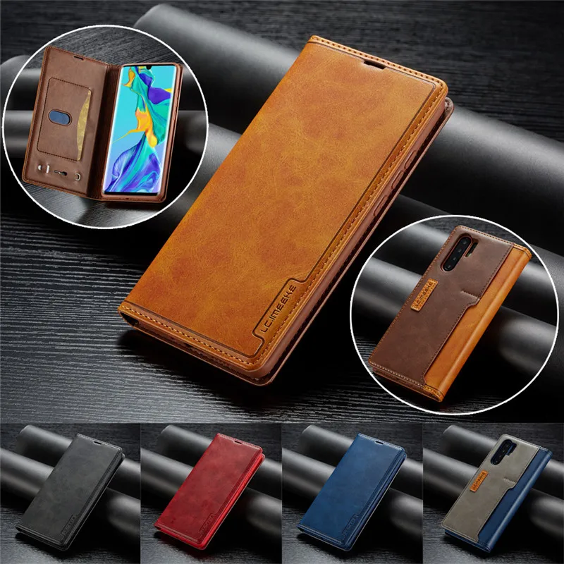 

Luxury Business Magnetic Flip Wallet Leather Case for Huawei P30 Pro P30 Lite Mate 20 Pro Mate 20 Lite P20 Pro P20 Lite Cover