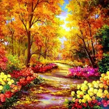 3515 цветочный лес-сделай сам Раскраска по номерам