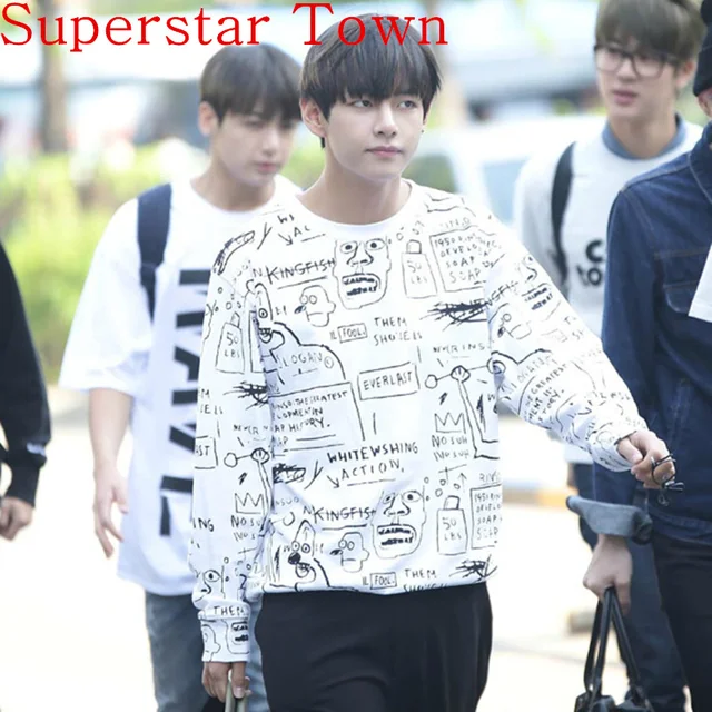 Bangtan Niños sudaderas Kpop ropa Kim Tae Hyung Sudaderas
