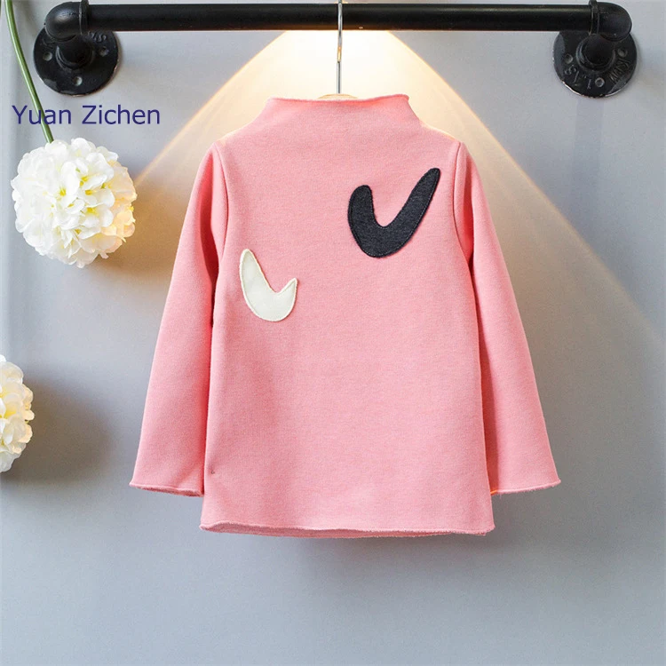 Baby Jacket 2T-6T Pure Color Winter Girl Kid Thick  Bottoming Turtleneck Shirts Solid High Collar Pullover Sweater Children