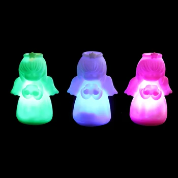 

Hot Sale 1 pc Creative Colorful LED Angel Night Light Color Changing Desk Lamp Bedroom Home Decoration Lighting Kids Gift