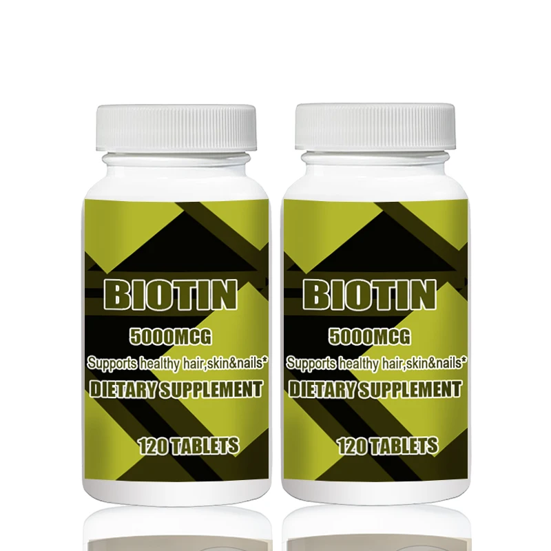 BIOTIN 500MCG 120 шт. X 2B в целом 240 способствует здоровым волосам и крепким ногтям