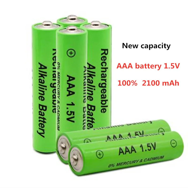 8 шт 100% Новый AAA Батарея 2200 мА/ч 1 5 V щелочные батареи перезаряжаемый аккумулятор