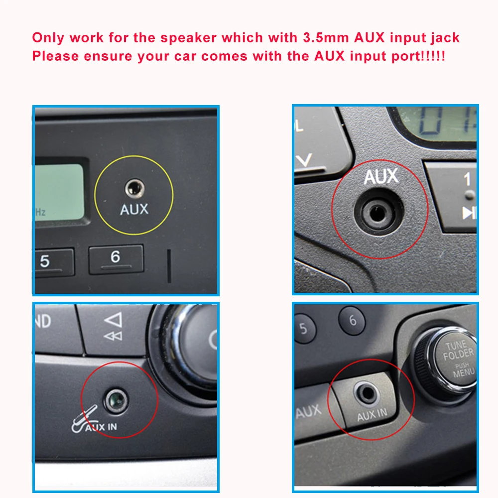 Mini Wireless Car MP3 Player 3.5mm AUX Audio Receiver Adapter TF Memory Card Music Play For Car Speaker