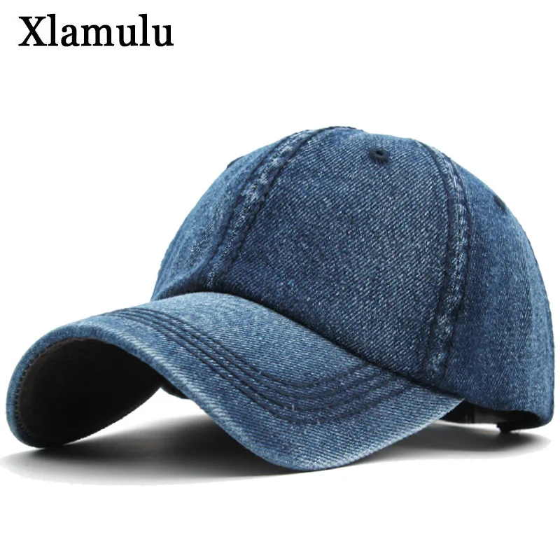 

Xlamulu Women Baseball Caps Hats For Men Denim Jeans Band Snapback Caps Casquette Plain Bone Hat Gorras Men Casual Dad Cap Hat