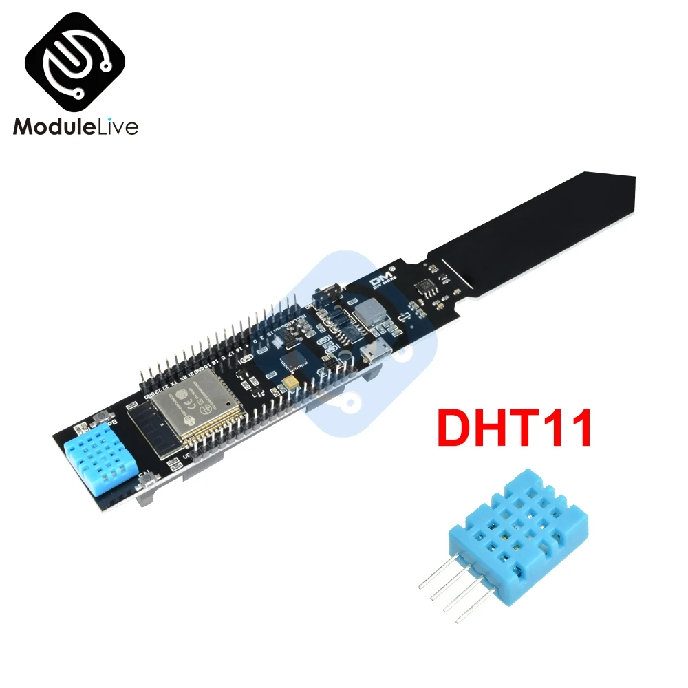 ESP32 DHT11 Soil Temperature Humidity Sensor WiFi Bluetooth CP2104