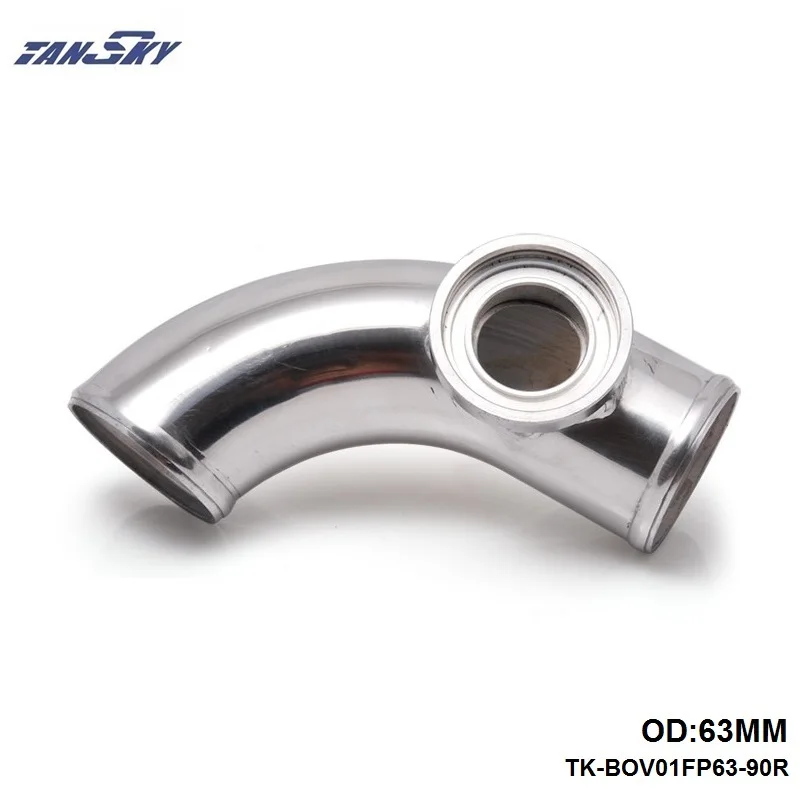 

63mm 90 degree SSQV SQV BLOW OFF VALVE ADAPTE BOV TURBO INTERCOOLER PIPE ALUMINUM For GM Chevy 82-92 TK-BOV01FP63-90R