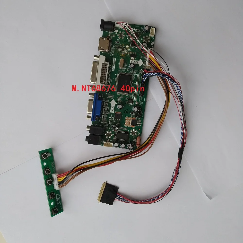 

Kit For LP140WH2-TLB1 LED LCD Screen Monitor DVI Panel 14"HDMI VGA 40pin LVDS Audio card DIY Controller board 1366*768
