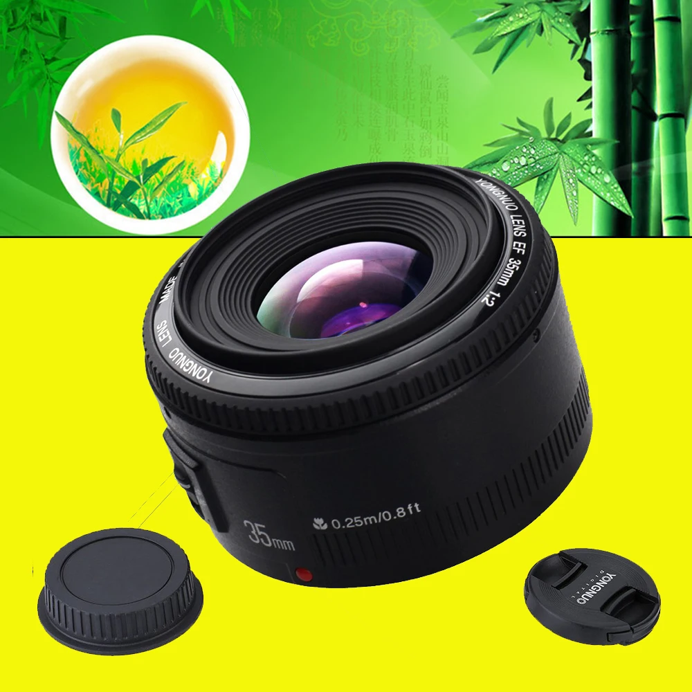 YONGNUO YN35mm YONGNUO 35mm F/2 Lens Wide angle Large Aperture Fixed ...