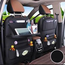 Fundas para coche con diseño de moda, almacenamiento de asiento de coche, mochila multifunción, envío directo