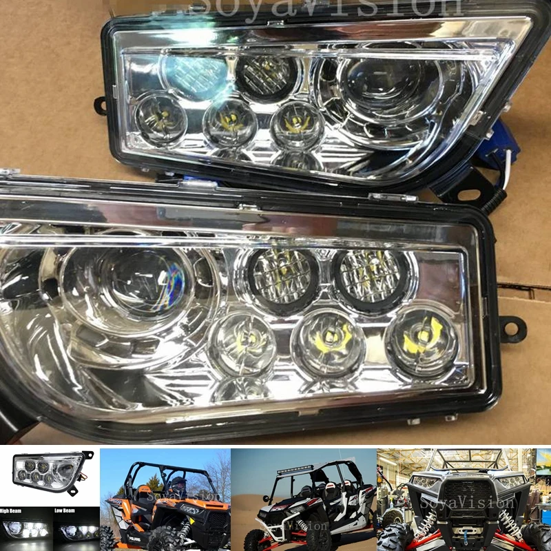 

2017 New Polaris RZR OEM Headlights 2014 Polaris RZR 1000 XP right and left led headlight conversion kit For Polaris RZR XP TURB